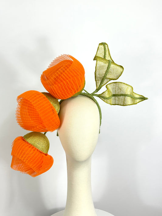 Orange Flowers in Bloom by Possum Ball