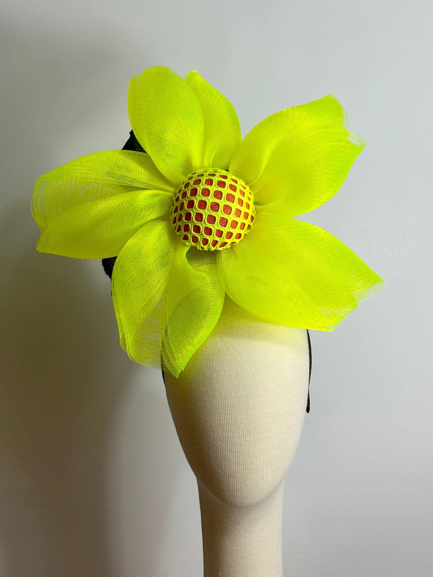 Yellow Evening Primrose headpiece by Possum Ball
