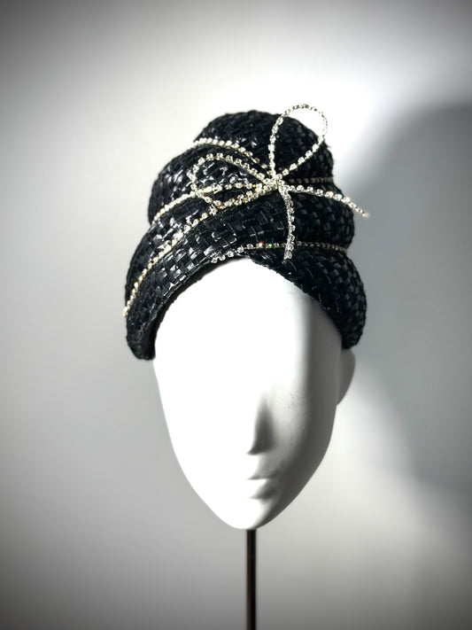 Vintage Black Turban
