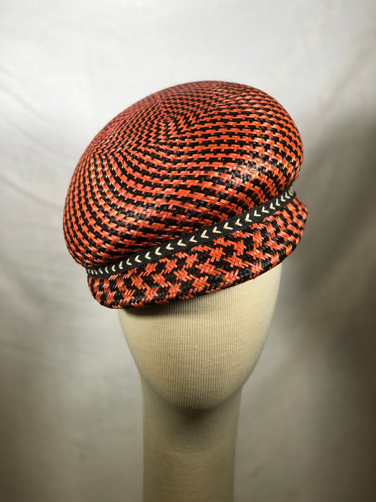 Black and Orange Cap by Possum Ball