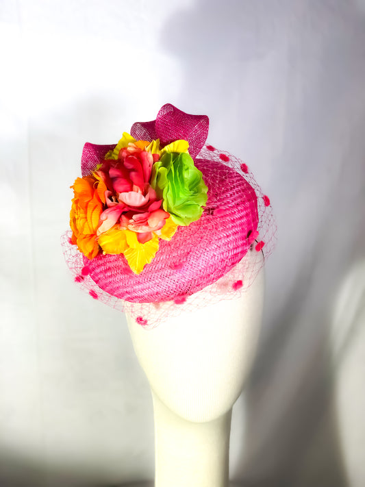 Multi Coloured Button Hat by Possum Ball